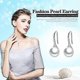 thumbnail image 4 of Simulated Pearl 925 Sterling Silver Earrings For Women Dangle Drop Earring Gift, 4 of 5