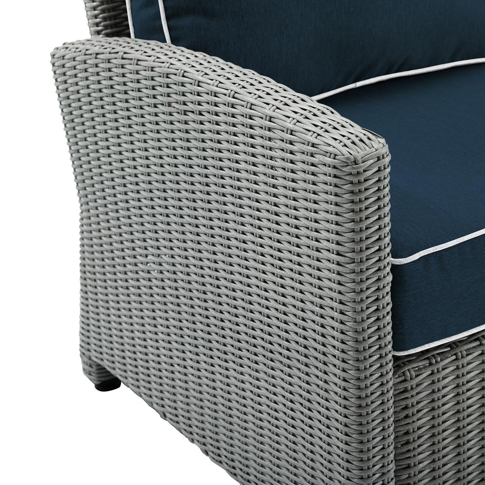 Crosley Furniture Bradenton 5-piece Fabric Outdoor Chair Set in Navy/Gray - image 5 of 15