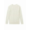 thumbnail image 5 of Women'S Winter Chunky Cable Knit Long Skirt 2 Piece Outfit Sweater Sets White 4XL, 5 of 9