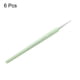 thumbnail image 3 of Uxcell 6 piezas de pinceles de detalle de 5 mm, pincel miniatura para pintura en acuarela y acrílico (00000#), verde, 3 of 6