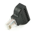 thumbnail image 3 of 2Pcs RJ45 Male Plug to 8 Pin AV Screw Terminal Block Adapter CCTV Converter Connector Easy to Install, Great for CCTV Camera, Suitable for Equipment with RJ 45 Video Ports, Easy, 3 of 7