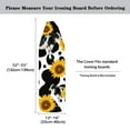 thumbnail image 5 of HELLHERO Household Iron Board Covers, Cow Sunflower Print Ironing Board Cover Protector Standard Size, Non Stick Scorch Resistant, Heat Resistance(15x54 Inch), 5 of 5