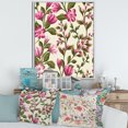 thumbnail image 2 of Designart 'Pink Vintage Wildflowers' Traditional Framed Canvas Wall Art Print, 2 of 5