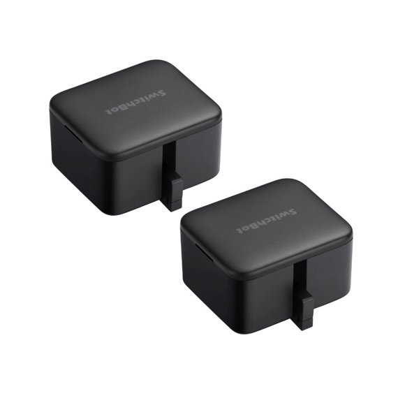 SwitchBot Bot | Smart Switch Button Pusher - No Wiring, Add SwitchBot Hub Mini to Make it Compatible with Alexa, Google Home, IFTTT, Black - 2 pack Bundle