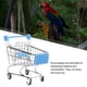 thumbnail image 5 of Mini carrito de compras de metal para supermercado, juguete para mascotas (azul cielo), 5 of 6