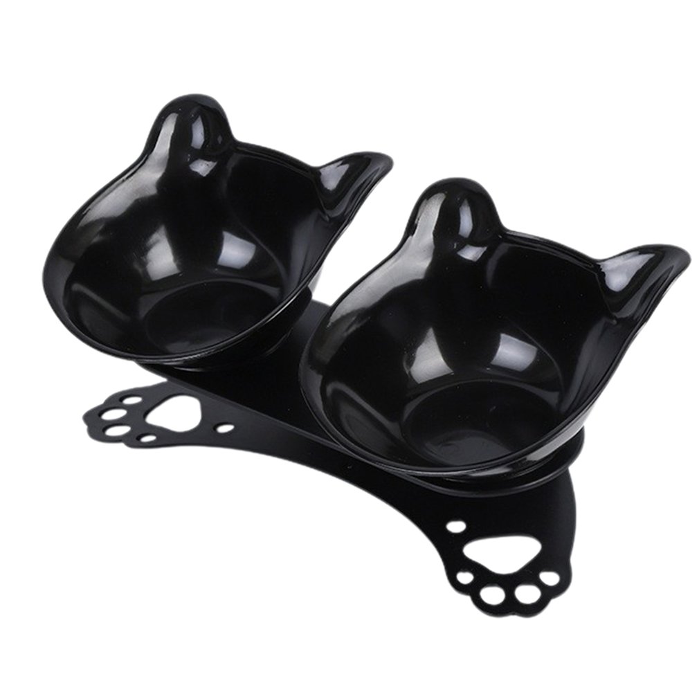 Unilife Cat Bowls Tilted Cat Food Bowls Raised Cat Bowl Double 15