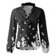 thumbnail image 4 of Mujeres Casual Manga completa Cuello en V Tops Camisas sueltas Blusa Tops estampados Pompotops  FGAJ13982, 4 of 5