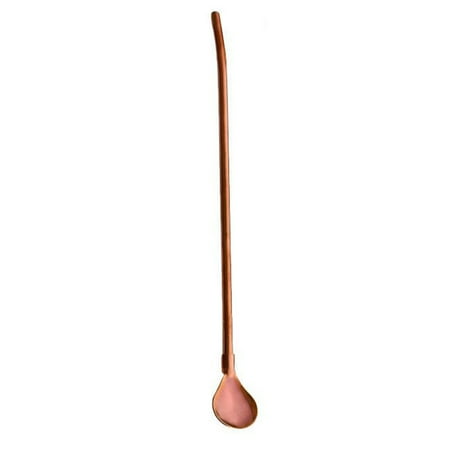 

OKKVV Spoon Straws 2 in 1 Stainless Steel Drinking Straws Cocktail Spoons ， Stainless Steel Spoon Straws(Rose Gold)