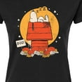 thumbnail image 3 of Peanuts - Snoopy Halloween Dog House - Juniors Fitted Graphic T-Shirt, 3 of 6