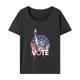 thumbnail image 1 of Camiseta para mujer, camiseta de verano suave y transpirable con cuello redondo para ir de compras, regalo para mujer XL, 1 of 7