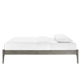 thumbnail image 4 of Platform Bed Frame, Full Size, Wood, Grey Gray, Modern Contemporary Urban Design, Bedroom Master Guest Suite, 4 of 7
