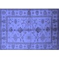 thumbnail image 1 of Ahgly Company Machine Washable Indoor Rectangle Oriental Blue Traditional Area Rugs, 2' x 3', 1 of 4