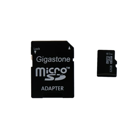 GIGASTONE GS-2IN1C1032G-R Class 10 UHS-1 microSDHC(TM) Card & SD Adapter (32GB) (Refurbished)