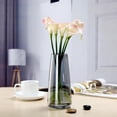 thumbnail image 2 of Florero de cristal Oficina en Florero alto con flores Adorno Gris ahumado Zulema Contenedor Florero Florero, 2 of 7