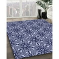 thumbnail image 3 of Ahgly Company Machine Washable Indoor Rectangle Transitional Denim Dark Blue Area Rugs, 3' x 5', 3 of 7