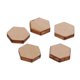 thumbnail image 4 of 50/100/200 piezas encantadoras de madera MDF con forma de hexágono cortado para decorar tu hogar. 200pcs 10mm, 4 of 9