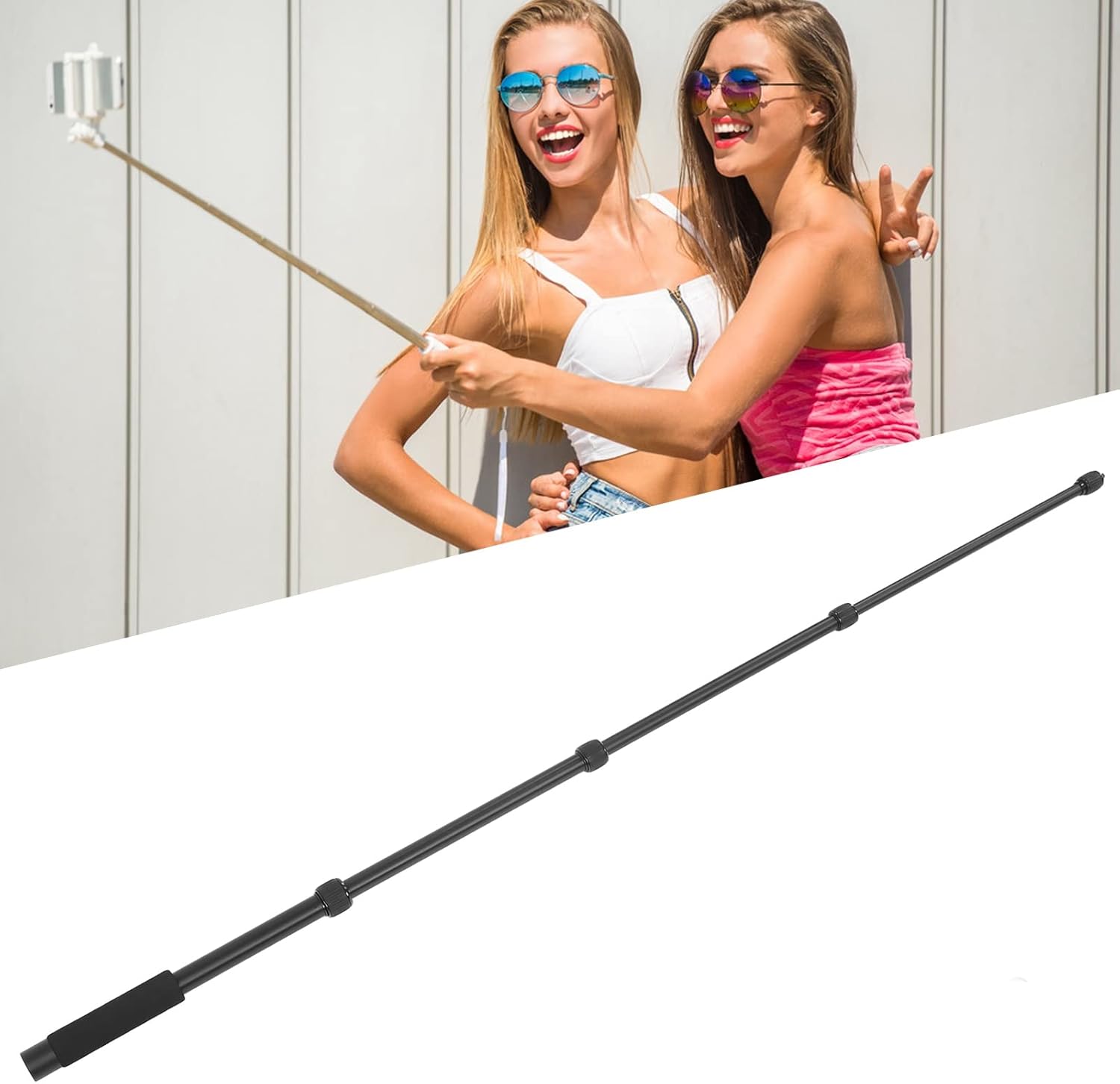 RVKXHD Mic Boom Arm, 1/4 Inch Screw Mic Boom Pole Locking System High Durability for Interview for TV Applications for Video Production(5 knots)