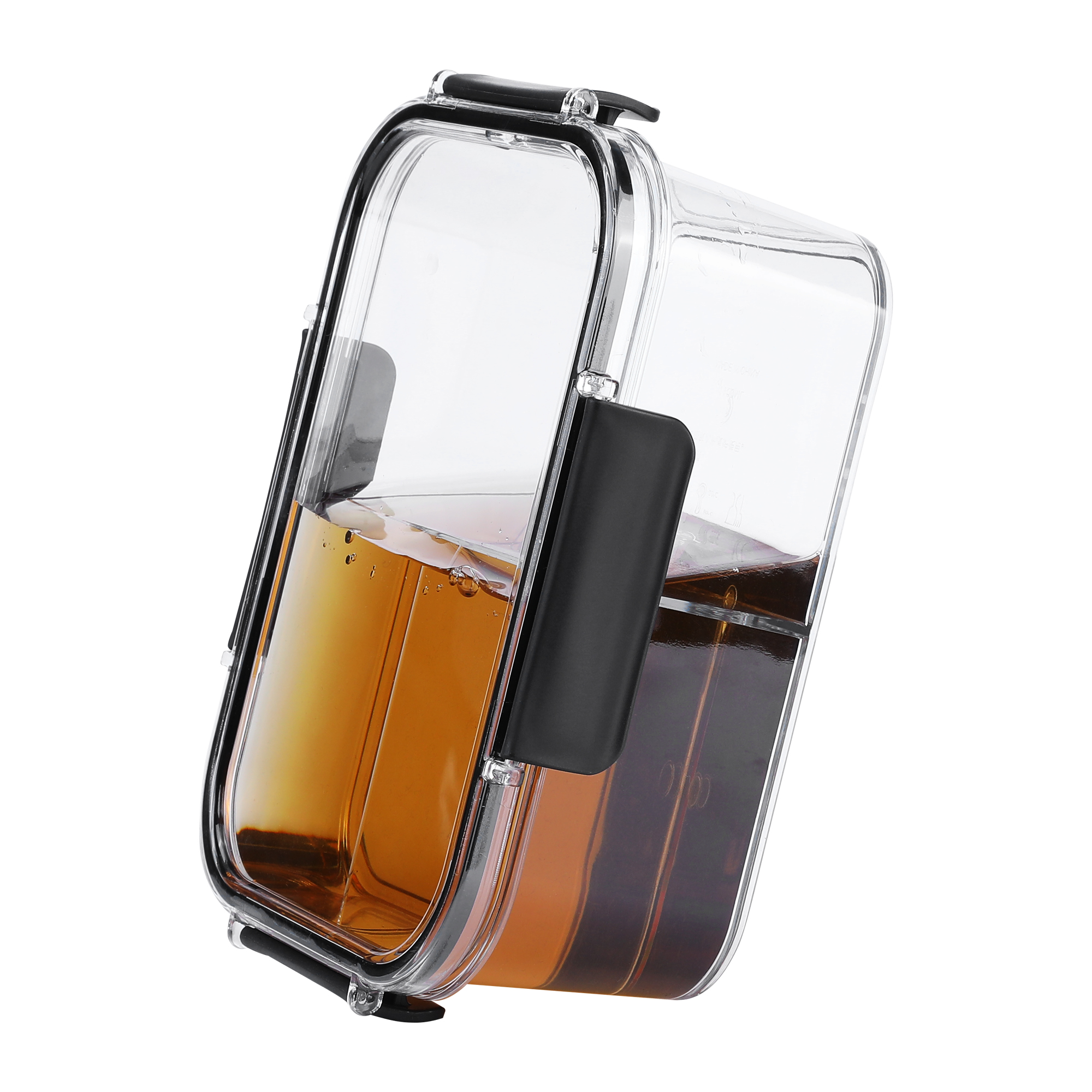 Unique Bargains 5 Packs Food Storage Containers Leakproof Lunch Box 37 oz With-Grid