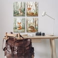 thumbnail image 3 of Stupell Industries Baby Animals in Woods Animals Painting Wrapped Canvas Art Print Wall Art, 16 x 20, Set of 4, 3 of 8