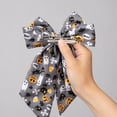 thumbnail image 4 of AUNVITO Clearance Halloween Pumpkin Ghost Print Bow Hair Clip Barrette for Women Girls Hair Accessory Party Favors Holiday Costume Decor Halloween Pumpkin Ghost Bow Hair, 4 of 7