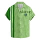 thumbnail image 1 of Blusa y camisa de manga corta con cuello vuelto para hombre, blusa de moda para el Día de San Patricio con estampado de manga corta y solapa., 1 of 4
