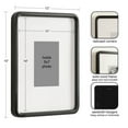 thumbnail image 6 of Kate and Laurel Inglewood Modern Wall Picture Frame Set of 3, 11x14 matted to 5x7, Black, Three-Piece Frame Set for Gallery Wall Accent Set in Living Room Decor, 6 of 10