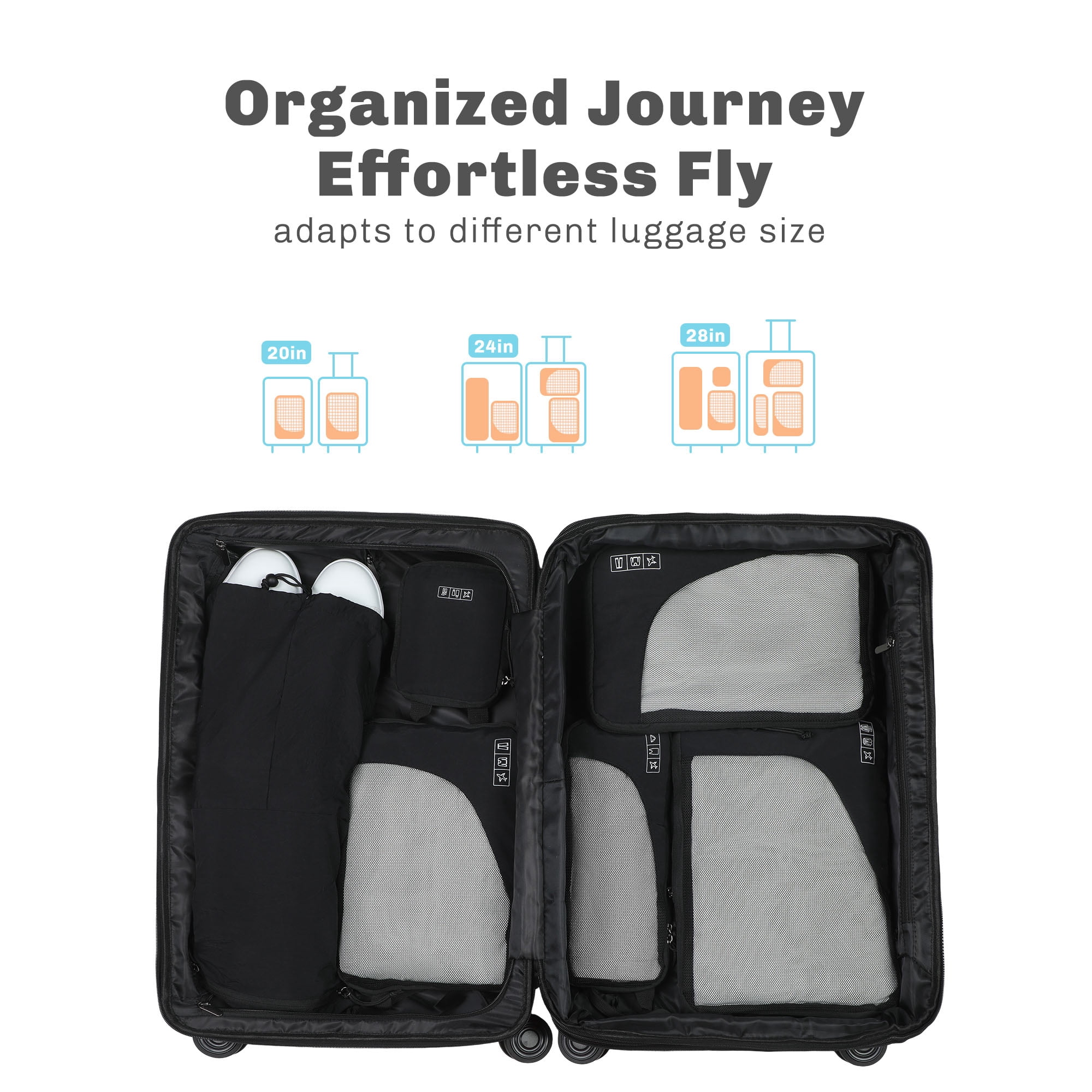 Compression Packing Cubes Set – Hynes Eagle – Black