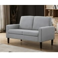 thumbnail image 3 of Light Gray Smyre Square Arm 53" Loveseat, 3 of 5