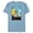 Ocean Blue, variant on Lilo & Stitch Surf’s Up Kauai - Short Sleeve Blended T-Shirt for Adults - Customized-Ocean Blue