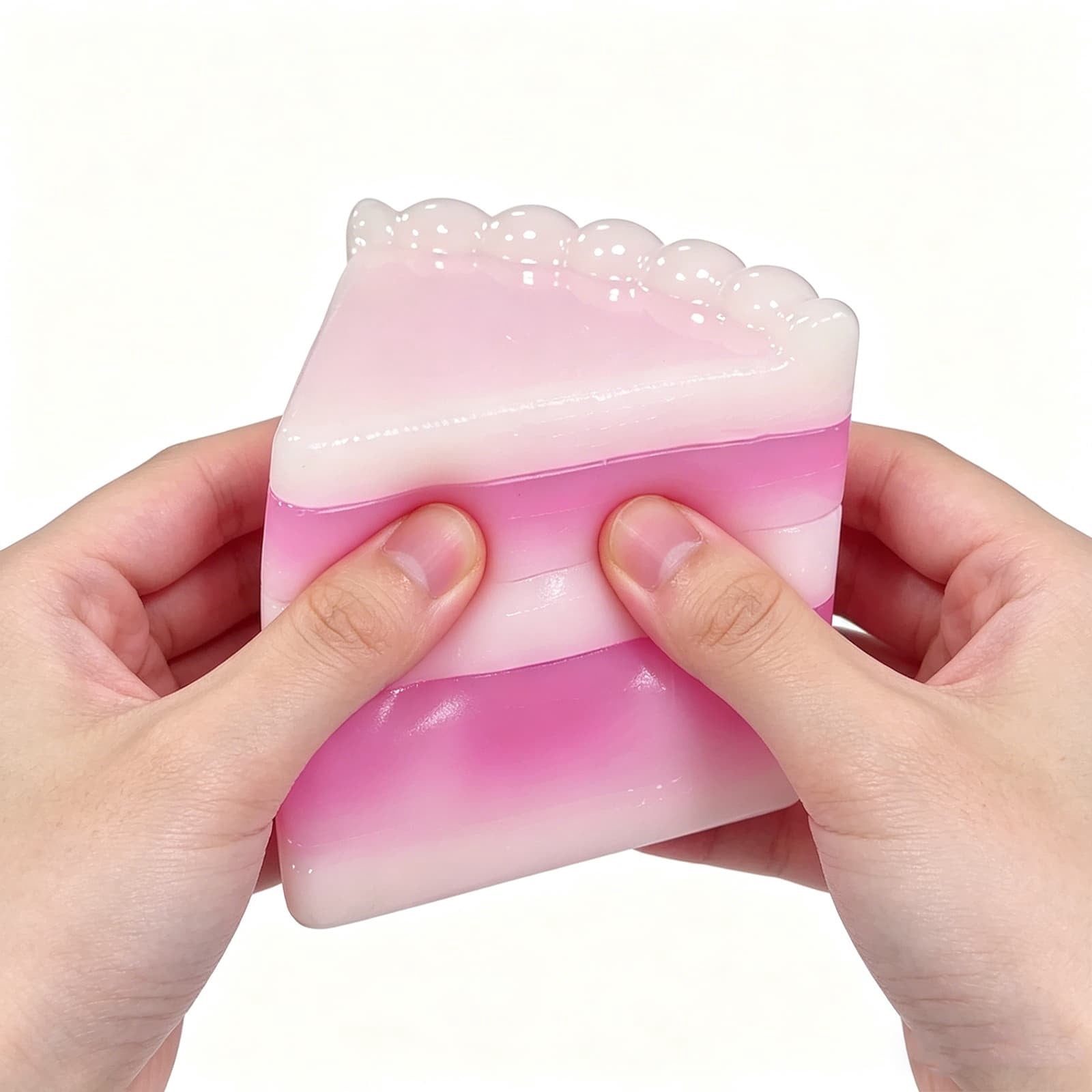 Tusihei Cake Squeeze Toys, Multi-Tiered Realistic Cake Slow Rising Fidget Squeeze, Soft Portable Stress Squeeze Ball Sensory for Party Favors Colorful