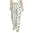 thumbnail image 2 of Picia Cute Avocado Yoga Womens Soft Woven Cotton Elastic Waistband Sleep Pajama Pant Lounge Sleep Pant With Pockets And Drawstring-Small, 2 of 9