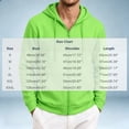 thumbnail image 3 of cfhntfmh Mens Zip up Sweatshirt Casual Drawstring Long Sleeve Hooded Jackets with Pockets Fall Trendy Clothing (Green,X-Large), 3 of 7