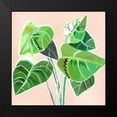 thumbnail image 2 of Pope, Katherine and Elizabeth 12x12 Black Modern Framed Museum Art Print Titled - Abstract Elephant Ear, 2 of 5
