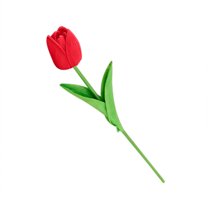 1pcs Artificial Tulip Flowers 13" Fake PU Tulips Bouquet Faux Flowers Tulips for Floral Arrangements Table Centerpieces Kitchen Home Indoor Easter Spring Valentine's Day Decorations