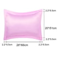 thumbnail image 5 of PiccoCasa 2Pcs Satin Pillowcases, Breathable Oxford Pillow Shams, Standard(20"x26"), Pink, 5 of 7
