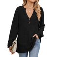 thumbnail image 2 of QASIEATN Sweaters for Graceful Women Fashion, Knit Long Sleeve Casual Pullover Sweater Top, Womens Fall Tops, 2 of 9