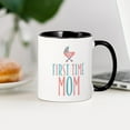 thumbnail image 3 of CafePress - First Time Mom Neutral Mug - 11 oz Ceramic Mug - Novelty Coffee Tea Cup, 3 of 4