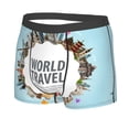 thumbnail image 2 of Haiem World Travel Men's Boxer Briefs, Every Day Comfort Stretch Cotton Moisture-Wicking Underwear-Small, 2 of 9