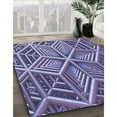 thumbnail image 3 of Ahgly Company Machine Washable Indoor Rectangle Transitional Purple Mimosa Purple Area Rugs, 5' x 8', 3 of 7