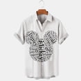 thumbnail image 1 of Disney Anime 3D Mickey Mouse Print Men Shirt Summer Loose Short Sleeve Casual Shirt Hawaiian Shirt Shirt Top Plus Size Hot SaleXL Gao Jinjia LED, 1 of 2
