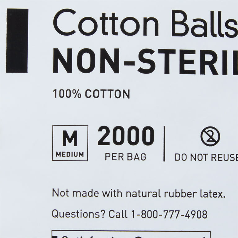 Cotton Balls Medium - Bag of 2,000