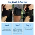 thumbnail image 3 of BeActive Plus Instant Relief Acupressure Calf Brace for Sciatic Nerve Pain, Black, 3 of 6