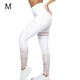thumbnail image 3 of Impresión de pantalones de cintura alta ejecución ejercicio ejercicio ejercicio fitness yoga polainas deportes adelgazamiento casual tobillo longitud pantalones blancos Inevent AP004582-02, 3 of 6