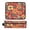 Orange Floral Pattern Decoration, variant on Hair Tool Organizer Bag with Heat Resistant Mat Removable Travel Storage Case for Hot Air Brushes Curling Irons Cartoon Red Mushroom Pattern