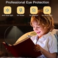 thumbnail image 3 of LED Clip on Book Light,Portable Rechargeable 5 LED 3 Color 3 Brightness with USB Charging Cable,360° Rotation,Perfect for Kids, Bed Headboard & Travel, 3 of 7