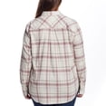 thumbnail image 5 of Weatherproof Vintage Women's Long Sleeve Button Down Flannel Shirt (US, Alpha, Large, Regular, Regular, Pink), 5 of 6