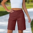 thumbnail image 3 of Ziynglg Shorts Cargo pour Femmes Légers Mode Shorts à Jambes Larges Été Amples Décontractés Randonnée Course Shorts, 3 of 8