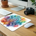 thumbnail image 5 of Norse Viking Symbols Watercolor Mouse Pad Low Profile Gaming Mat, 5 of 7