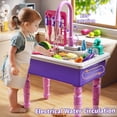 thumbnail image 2 of Play Sink JUKUDAHU Play Kitchen con agua corriente para niños de 3 a 7 años, 2 of 9