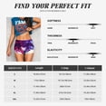 thumbnail image 3 of KLL Dual Skulls Colorful Fusion Pattern Workout Shorts for Women Scrunch Short Gym Yoga Running Sport Active Exercise Fitness Shorts, 3 of 5